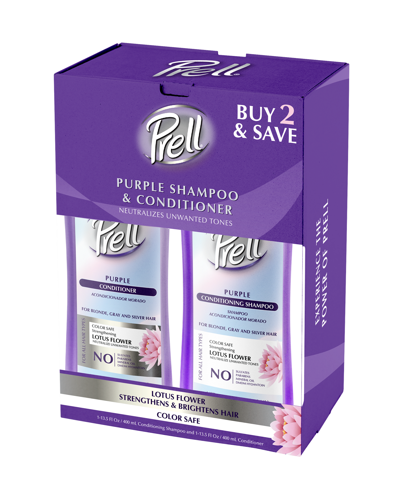 Prell Purple Shampoo & Conditioner Gift Set